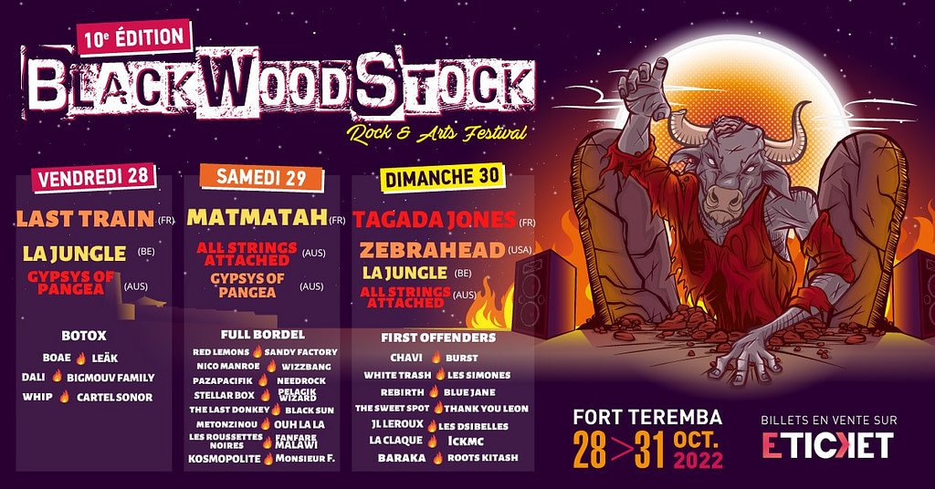 Programmation Blackwoodstock Festival 2022 1